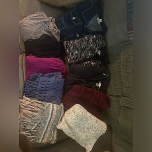Lot of 10 sweaters and one vest